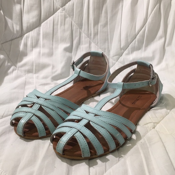 Call It Spring Sandals in Sky Blue - Picture 2 of 10